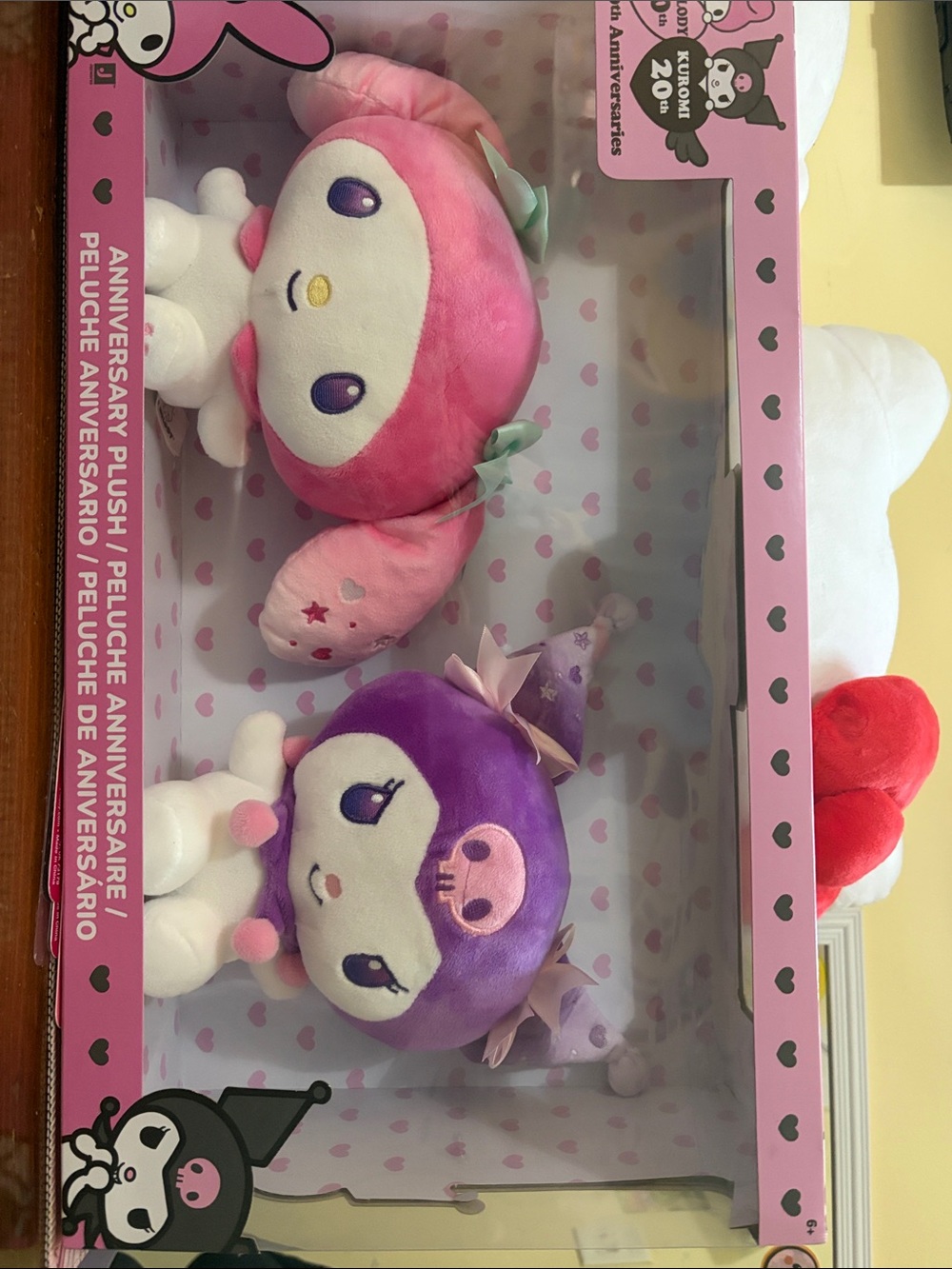Sanrio Kuromi Twin Plush Set – Pink & Purple Celebration Dolls